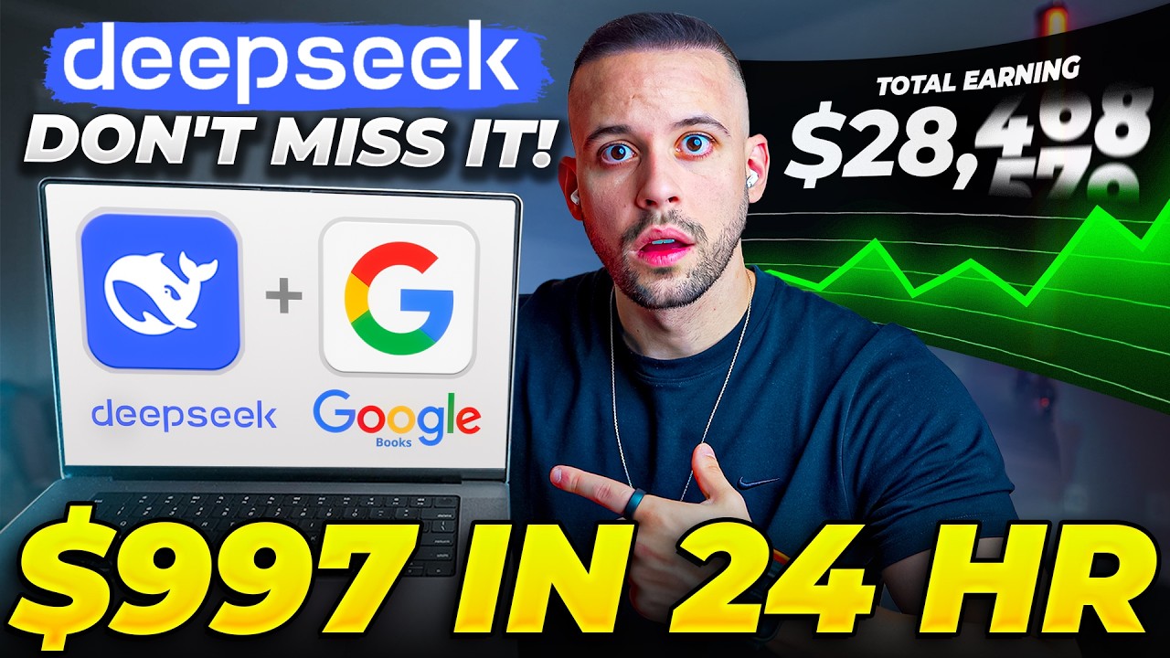 Deepseek: How To Make $997/day Using Deepseek AI & Google Books (Make Money Online 2025)