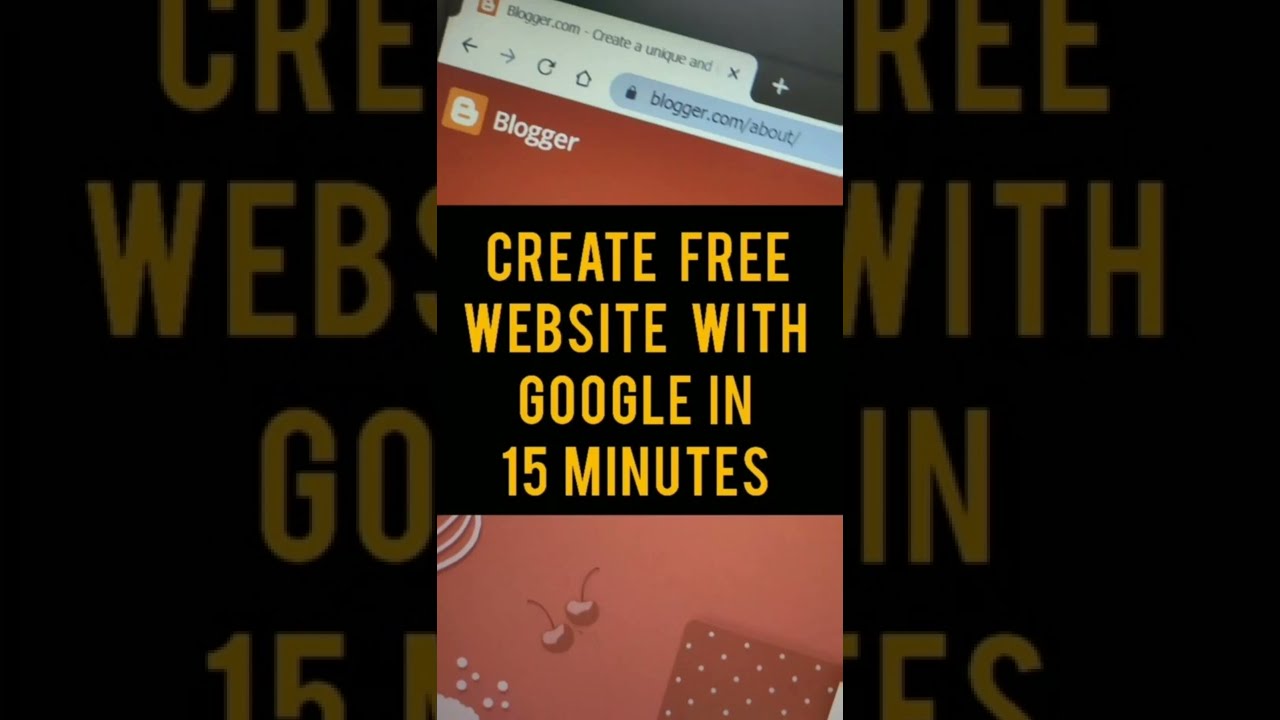 how to create free website with google in 15 minutes #shorts #google