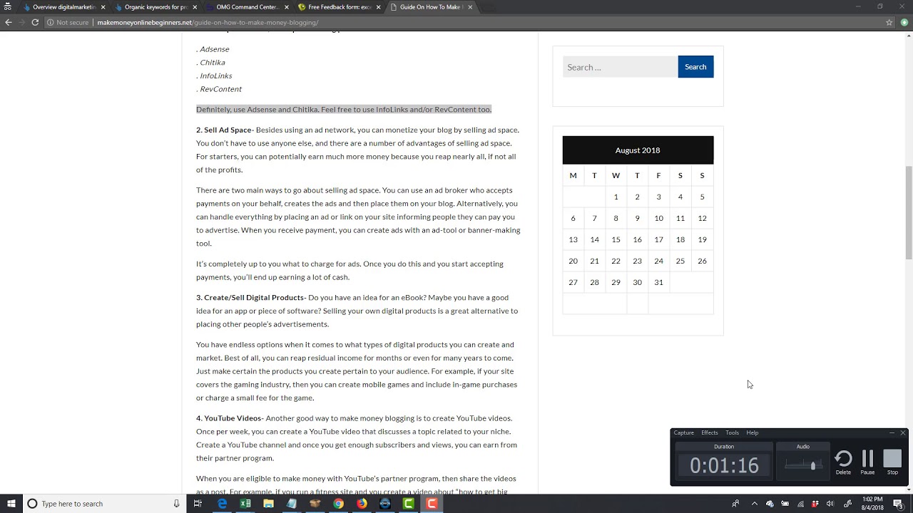 How To Make Money Blogging Online In 2018