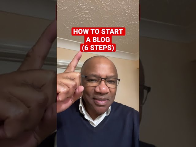 How To Start A BLOG and Make Money Online In 2025: 6 Simple Steps #shorts