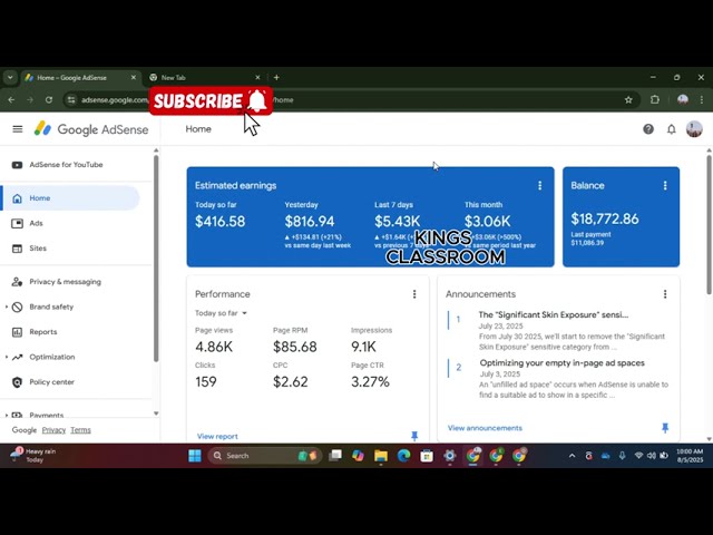 “Google AdSense Blogging Earnings: How I Make Money Online Daily