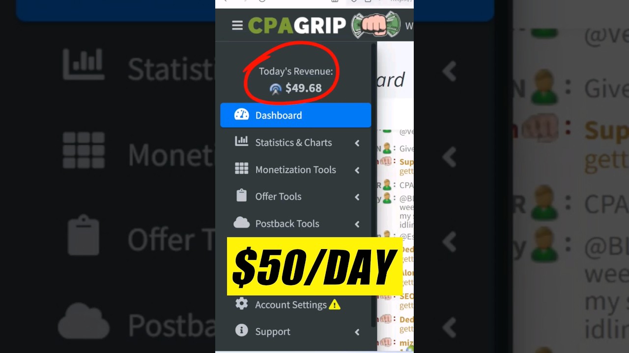 $50 Per Day With CPA Marketing In 3 Easy Steps | CPAGrip Marketing #shorts