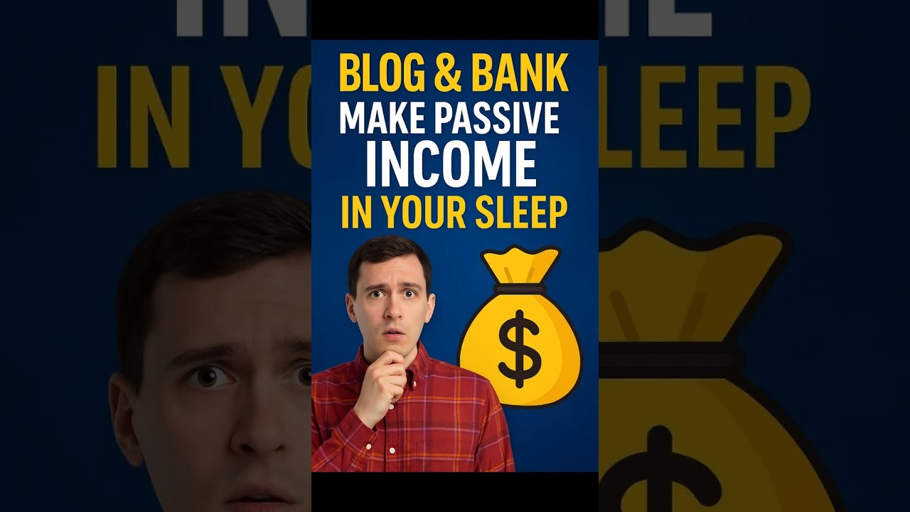 Blog & Bank: Make Passive Income in Your Sleep (No Experience Needed!) #smartinvesting #money