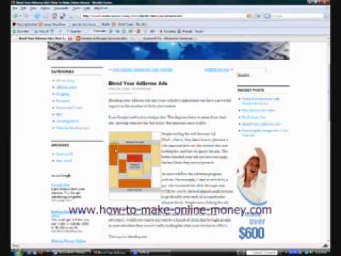 Adsense Blogger Tutorial by How to make online money