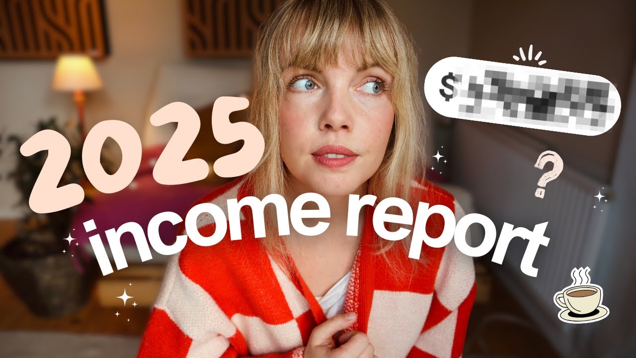 How much money I made online as an introvert & cozy creator in 2025 (full breakdown) 💭