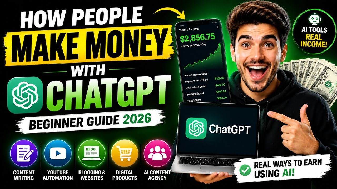 How People Make Money with ChatGPT 💰 (Beginner Guide 2026)