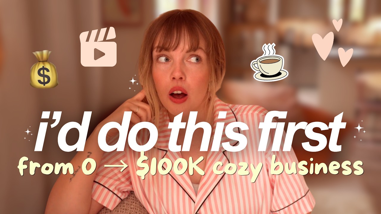How I’d build my online business if I had to start over from ZERO in 2026 (the cozy way) 😌