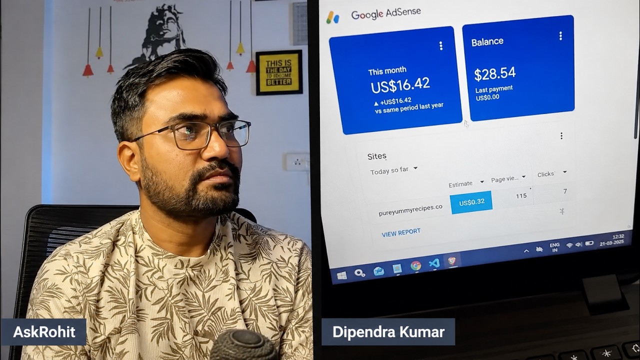 This Blogger Revealed His USA Blog AdSense Earnings LIVE and Keyword Research Tricks