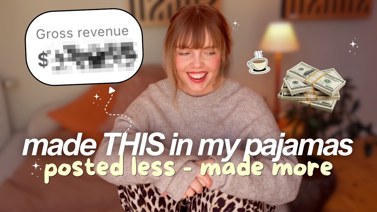 How I make money online as an introvert (a very realistic small creator income report) 💸🤭