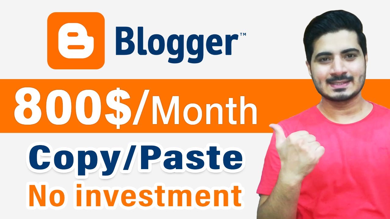 How to Make Money Online on Blogger without investment | make money blogger.com | Blogging Tutorial