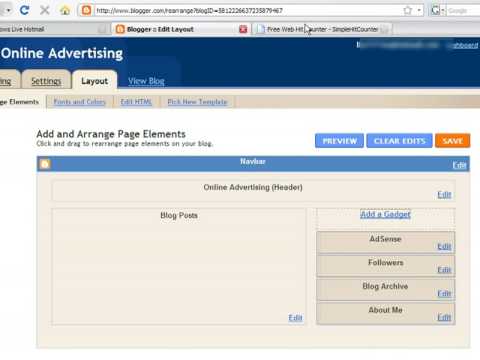 How to Make Money Online : How to Add a Hit Counter to a Blogger Blog