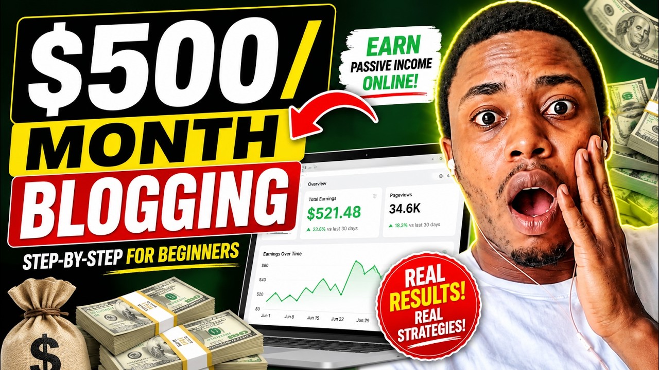 How To Make Money Blogging For Beginners  $500/Month Blogging