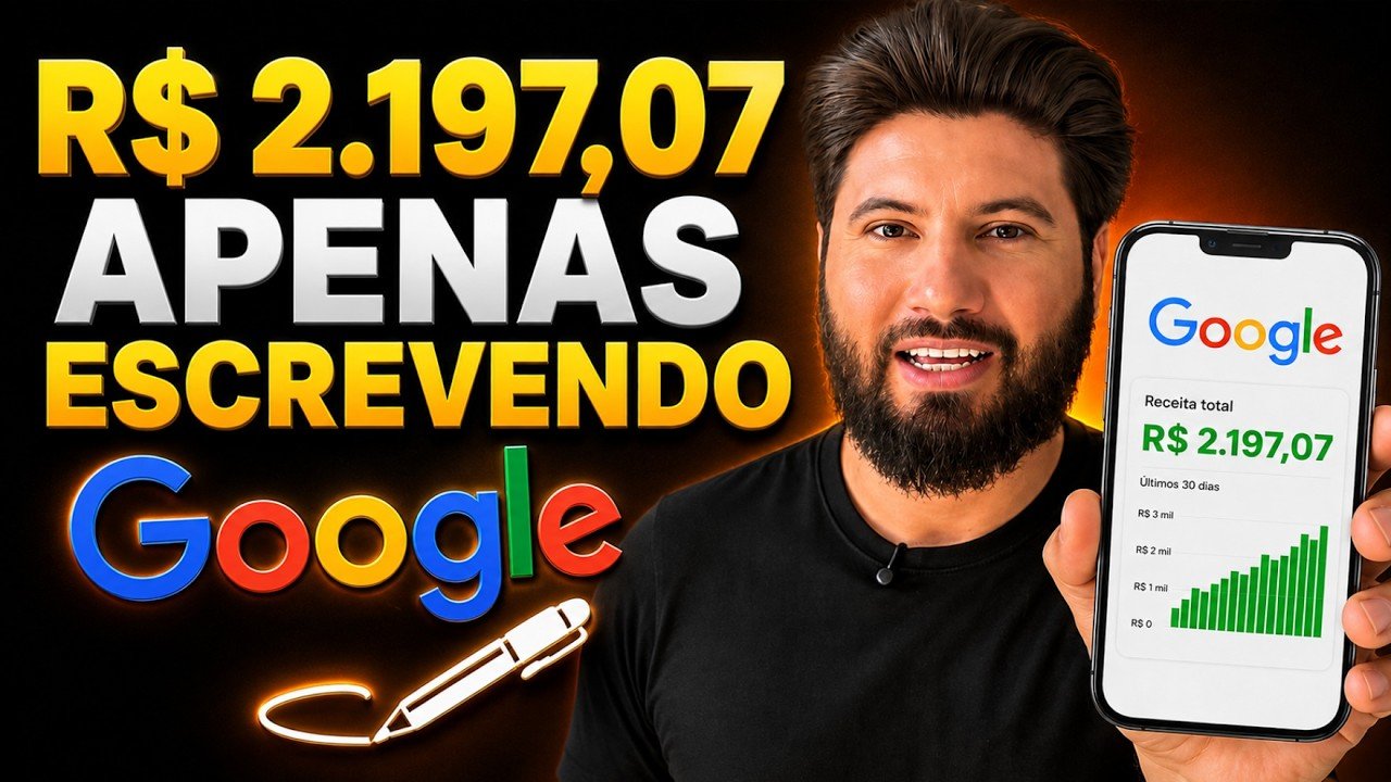 COMO GANHAR DINHEIRO no GOOGLE apenas ESCREVENDO! (PASSO A PASSO)
