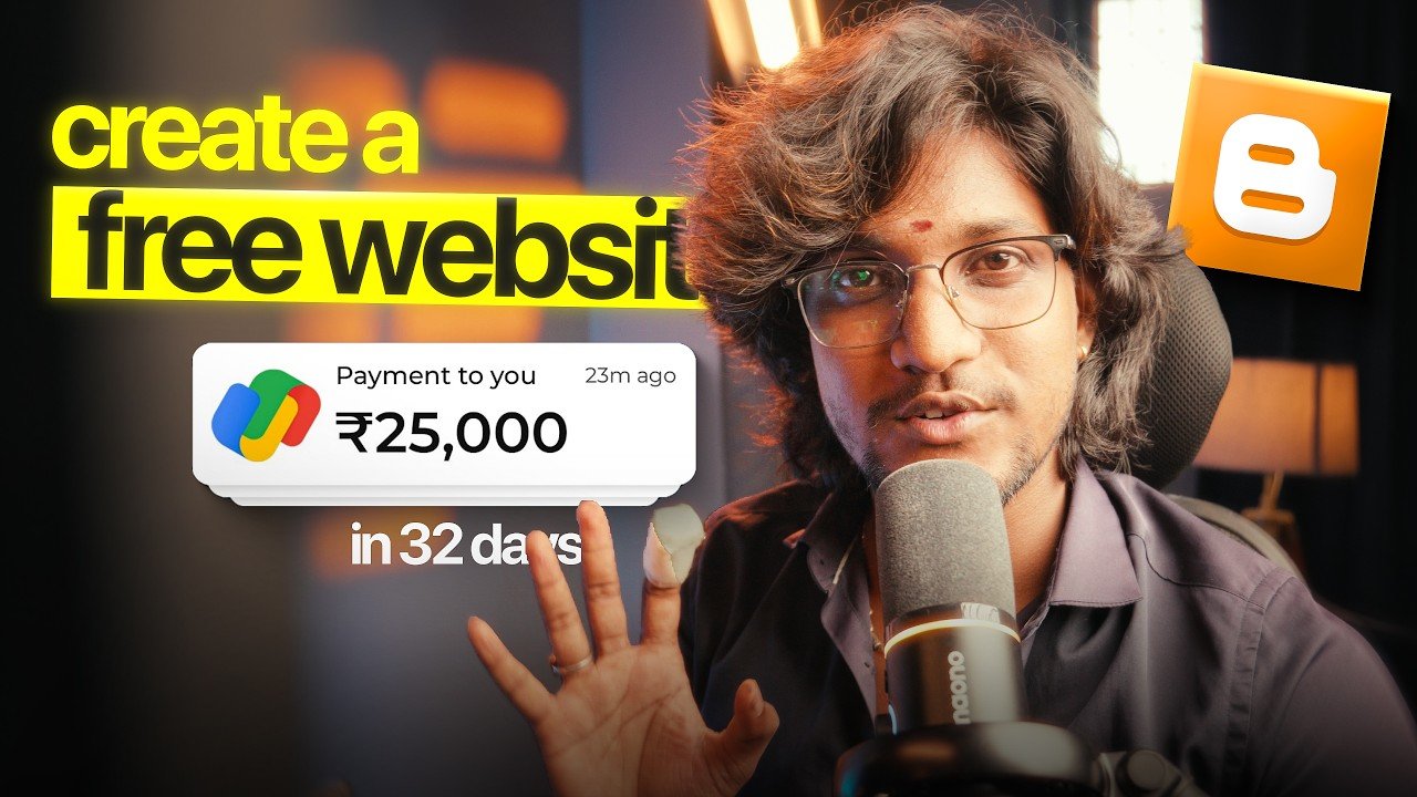 ₹0-ல FREE Website Create Pண்ணி Money Earn பண்ணுவது எப்படி? | Blogger Tutorial Tamil 2026