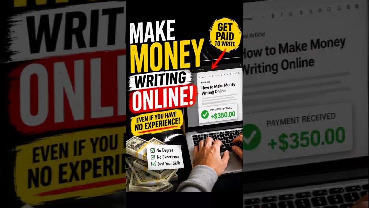 HOW TO MAKE MONEY WRITING ONLINE IN 2026 — EVEN IF YOU’RE A BEGINNER #sidehustles #makemoneyonline