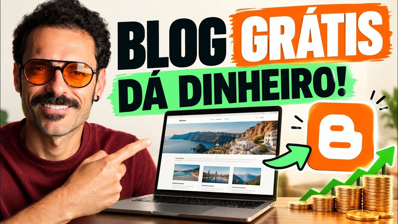 Como Criar um BLOG GRÁTIS e GANHAR DINHEIRO na Internet em 2026 (Passo a Passo)